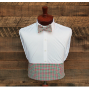 Green & Red Tattersall Cummerbund & Bow Tie